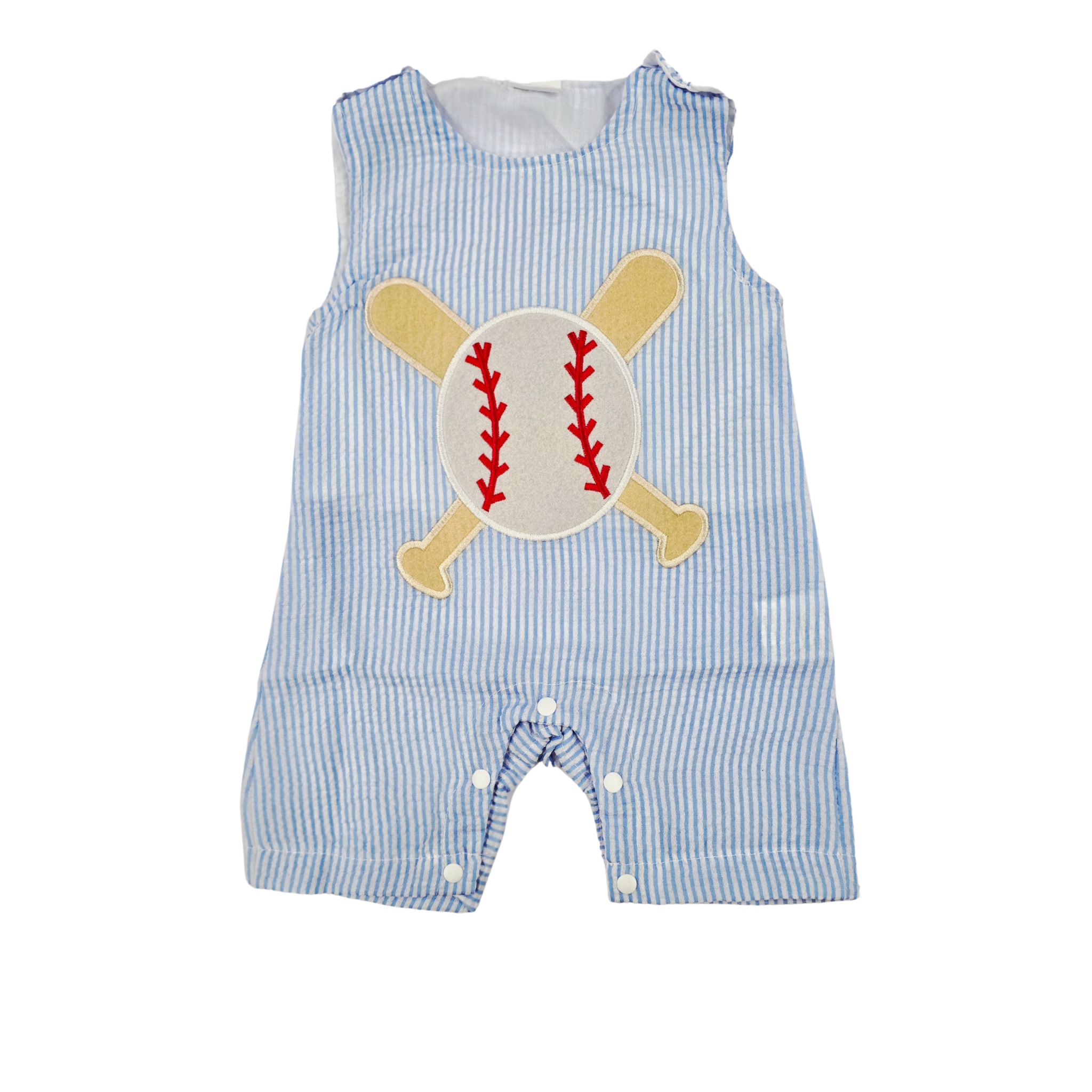 Boy - Baseball Outfits Clothing CVA Products Baseball Embroidered Jumpsuit 0-3M