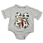 Girls - Everyday Infant Romper Clothing CVA Products Coquette Camo Bubble 0-3M