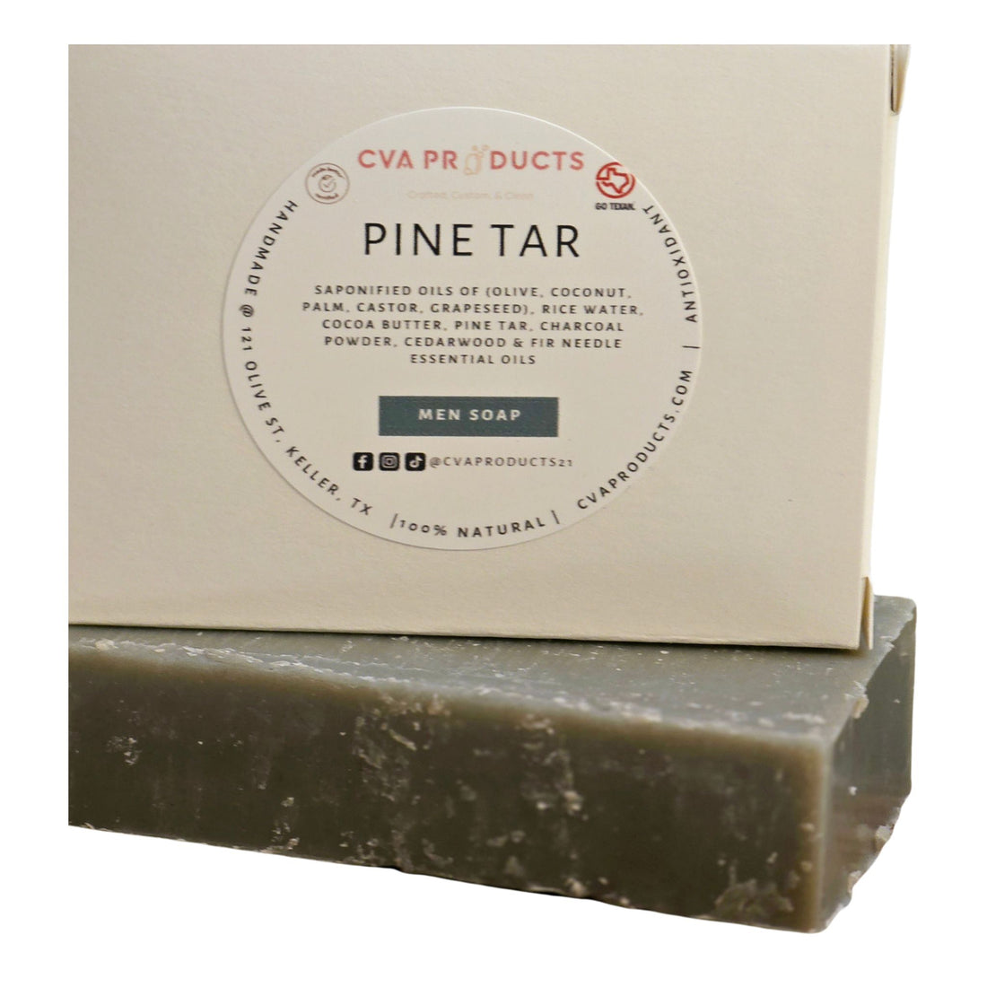 Men Soaps Bar soap CVA Products Pine Tar (Full Size)