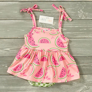 GIRLS - Summer Infant Romper Clothing CVA Products Watermelon Picnic 12-18M