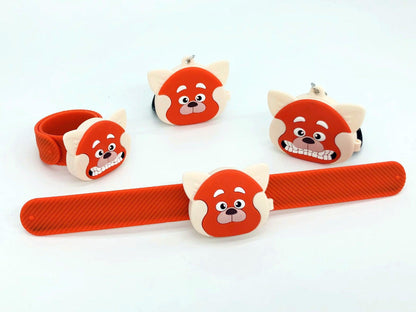 Disney Pixar Anime Youth Deformation Turning Red Toys CVA Products Slap Bracelet Wristband