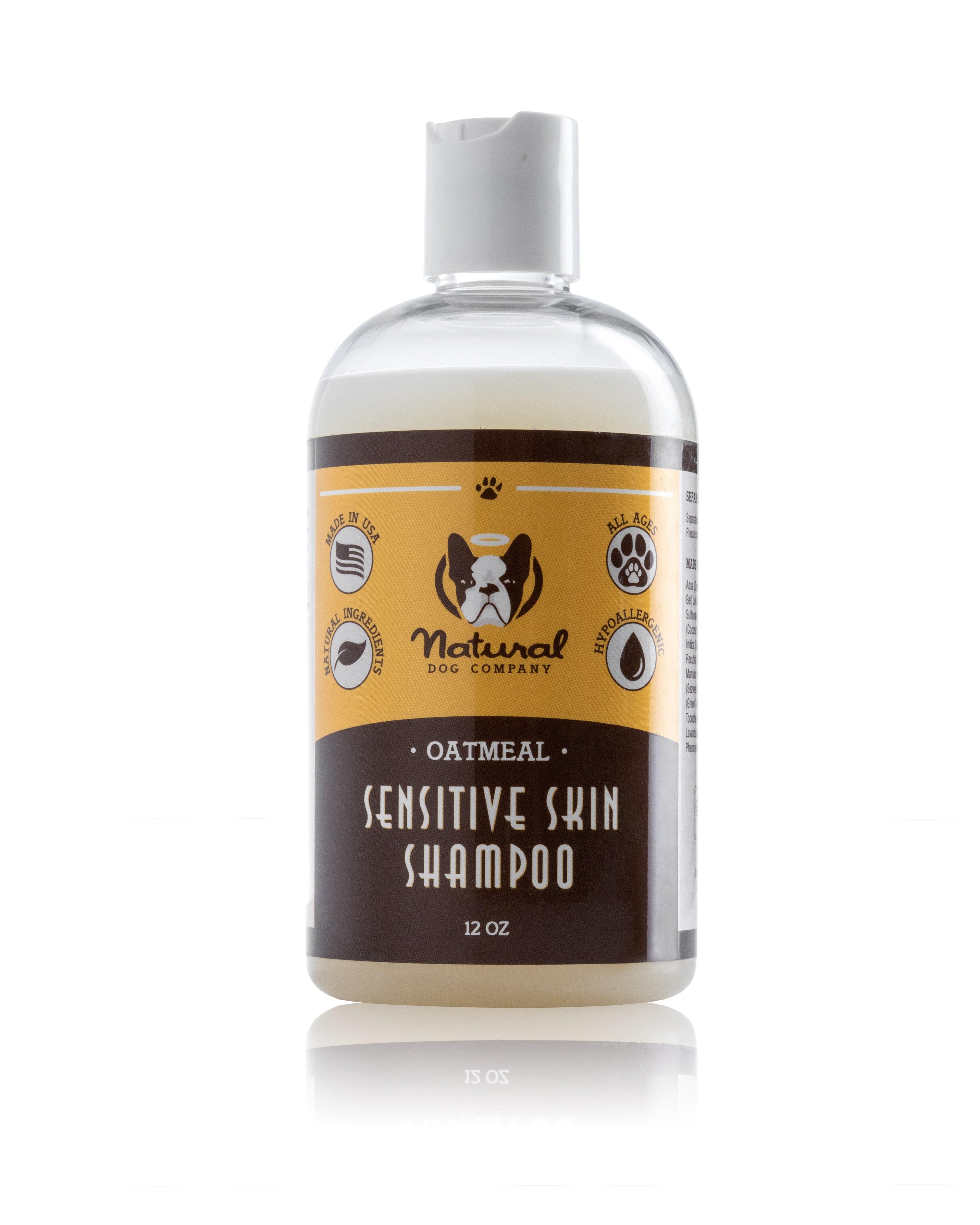 Dog Grooming Dogs Natural Dog Company Sensitive Skin Oatmeal Liquid Shampoo 12 oz