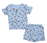 Boys - Stars Spangled Outfits Clothing CVA Products Linen Popsicle - 2PC Set 12-18M