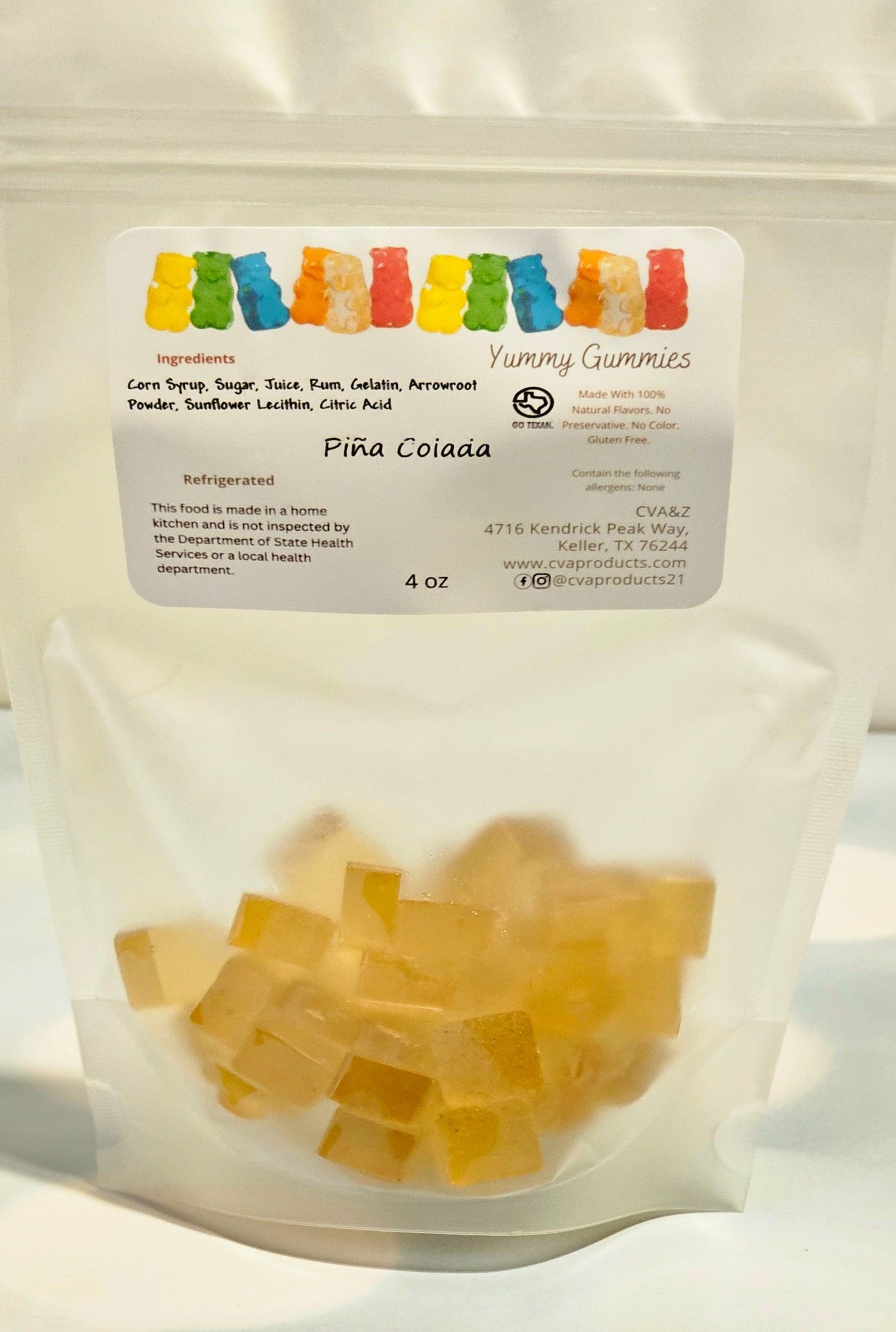 Gummy Food &amp; Beverage CVA Products Pina Colada