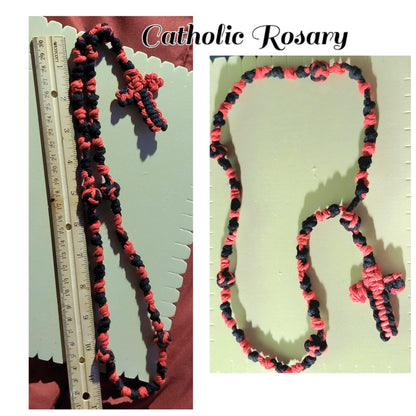 Macrame Styles &amp; Patterns Macrame CVA Products Catholic Rosary Lanyard