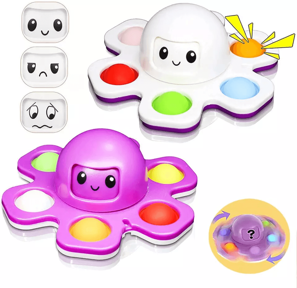 Pop Fidget Spinner Octopus Face Toys CVA Products