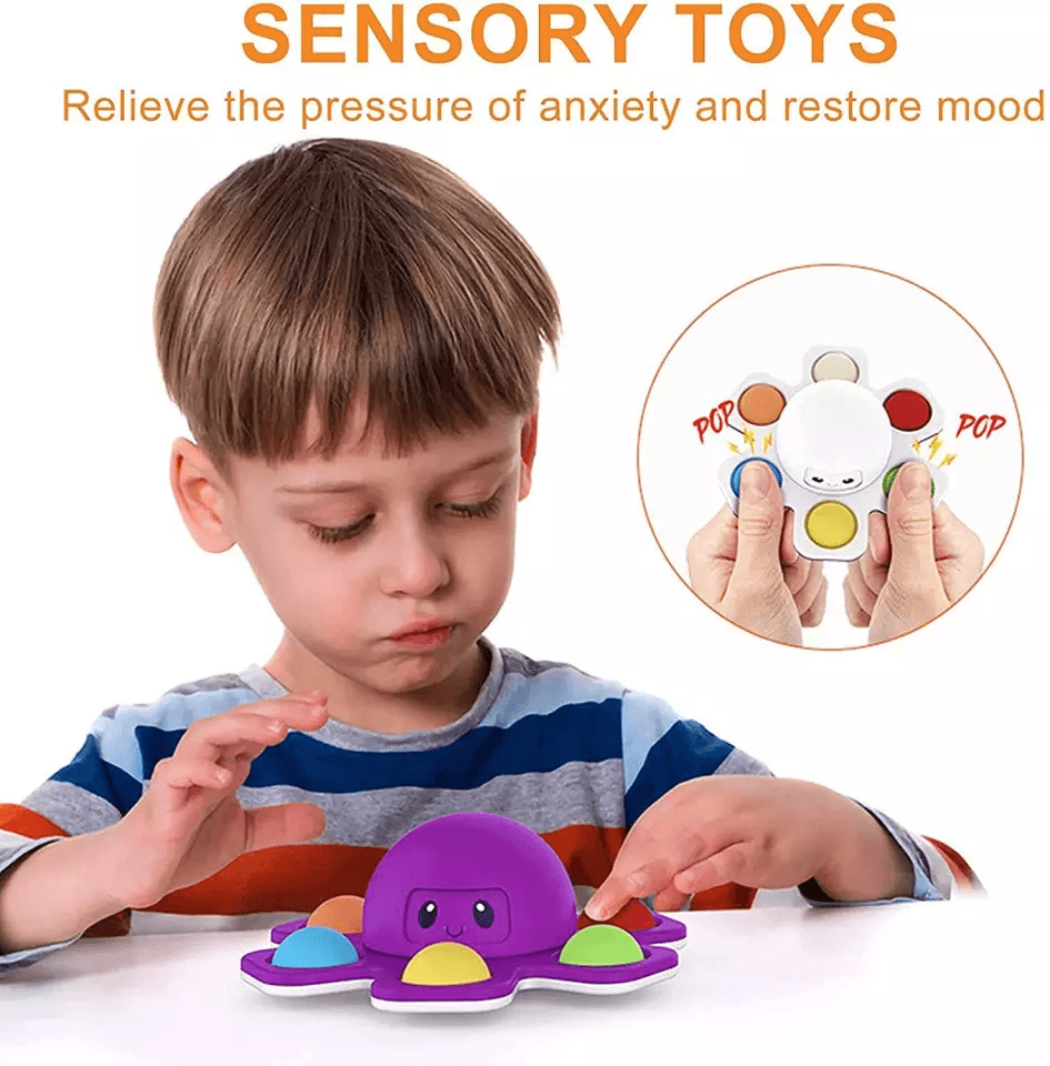 Pop Fidget Spinner Octopus Face Toys CVA Products