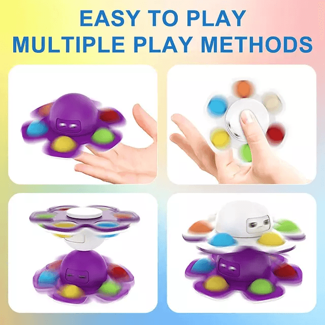 Pop Fidget Spinner Octopus Face Toys CVA Products