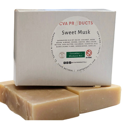 Shampoo Bar Bar soap CVA Products Sweet Musk