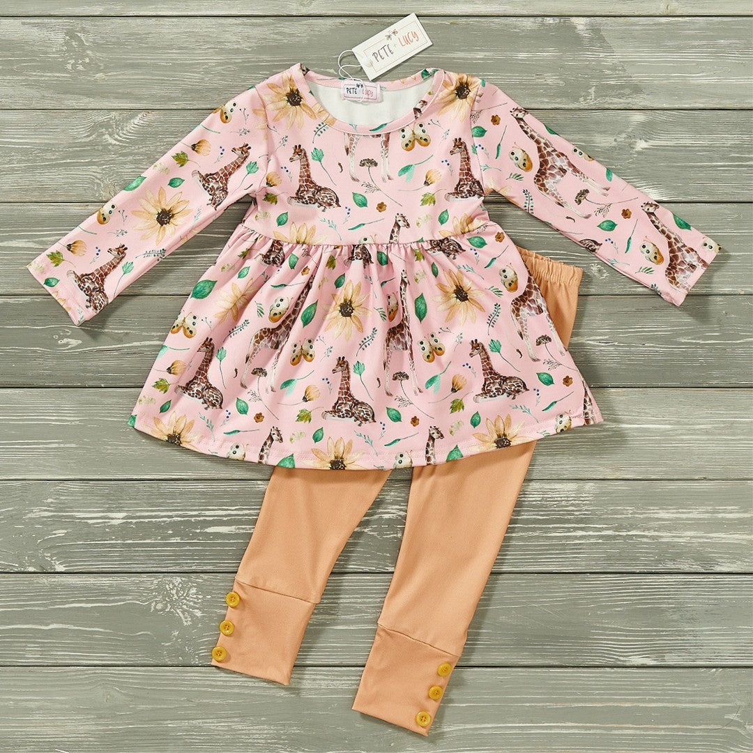 GIRLS - 2 PC Long Sleeve Set Clothing CVA Products 3T Sadie